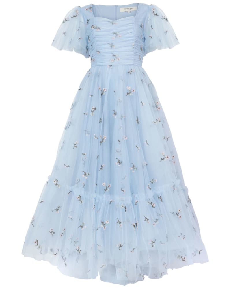 Front of a size 6X Highgrove Dress in Blue by JessaKae. | dia_product_style_image_id:352216